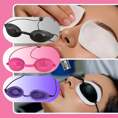 1 Tanning Bed Goggles Individual Tanning Goggles Eyeshields For UV Lamp LED Light Therapy IPL Safety