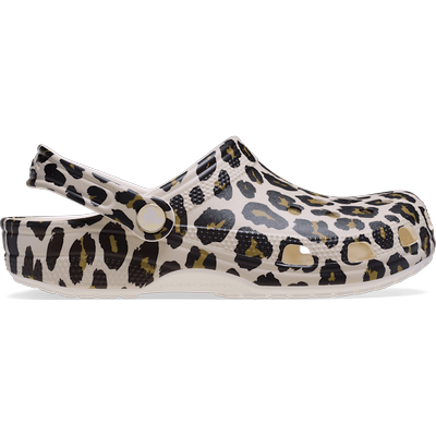 Crocs Chalk Classic Leopard Clog Shoes