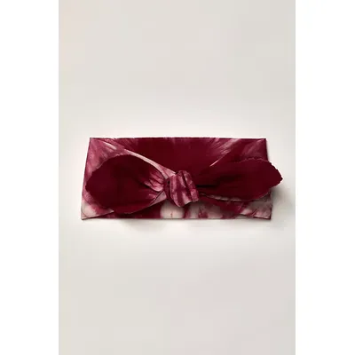 Shibori Wide Soft Headband by Curried Myrrh at Free People in Grn/Vert