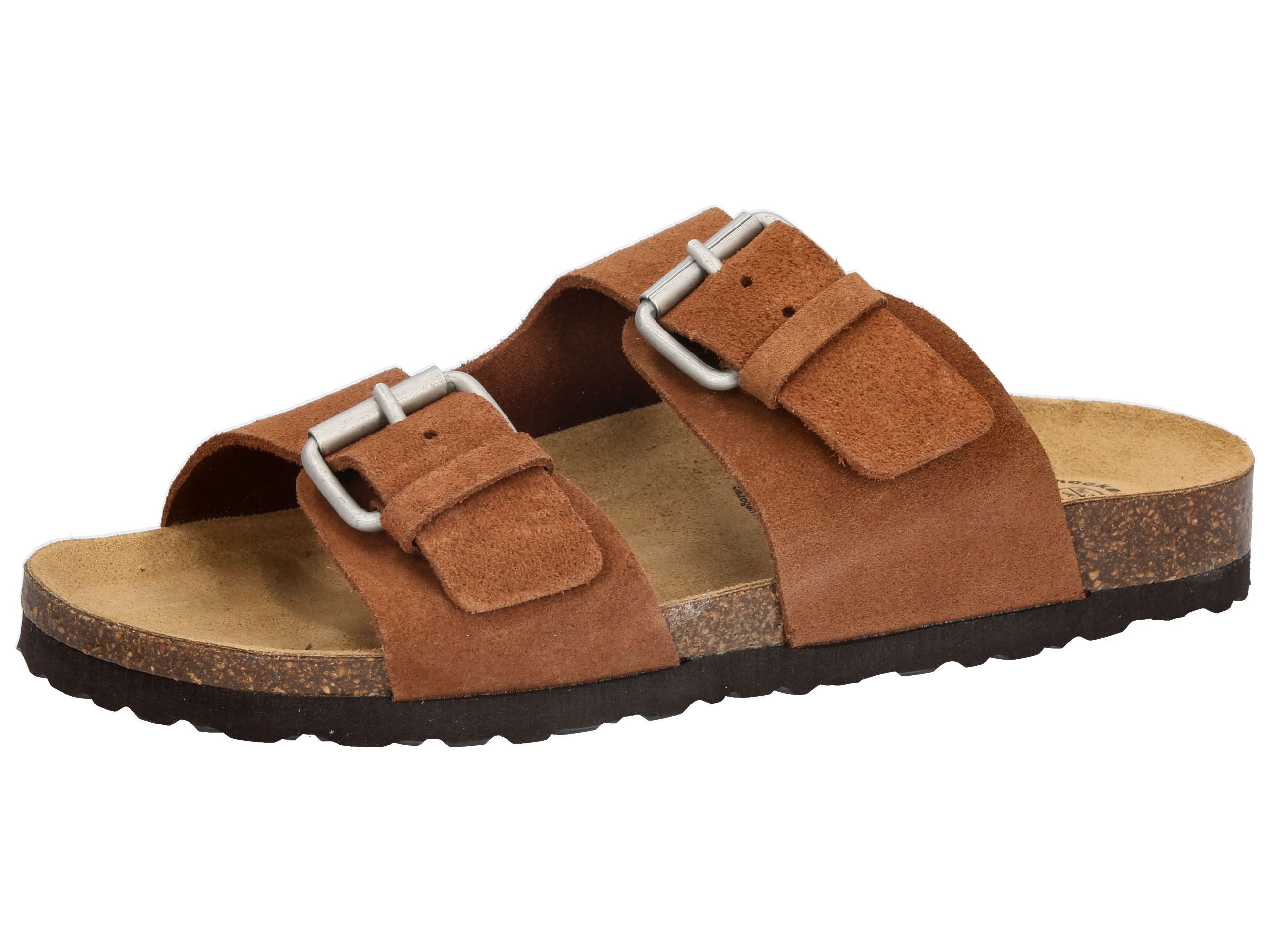 Pantolette LICO "Pantolette Bioline Juana", Damen, Gr. 40, braun, Leder, Schuhe Pantolette