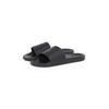 Badepantolette CALVIN KLEIN JEANS "SLIDE AOP PRINT", Herren, Gr. 44, schwarz, Textil, klassisch, Schuhe, Schlappen, Poolslides, Sommerschuh, Strandschuh mit Logo