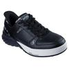 Slip-On Sneaker SKECHERS "SIZZLE-SNOOP SIZZLE SLIP-INS PAISLEY", Herren, Gr. 48,5, schwarz-weiß (schwarz, weiß), Leder, modisch, Schuhe, Snoop Dogg Sneaker, Sneaker zum Schlupfen