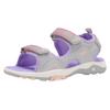 Sandale KANGAROOS "K-Leni Nova", Gr. 34, vapor grau, frost pink, Synthetik, Textil, sportlich, Schuhe
