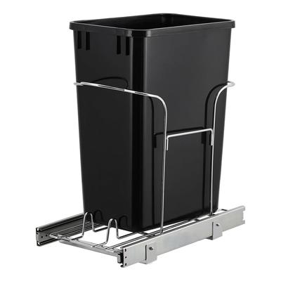 1×30 QT Garbage Waste Recyling Bin with Full Extension Slides,Pullout Trash Can for Under Kitchen Cabinets