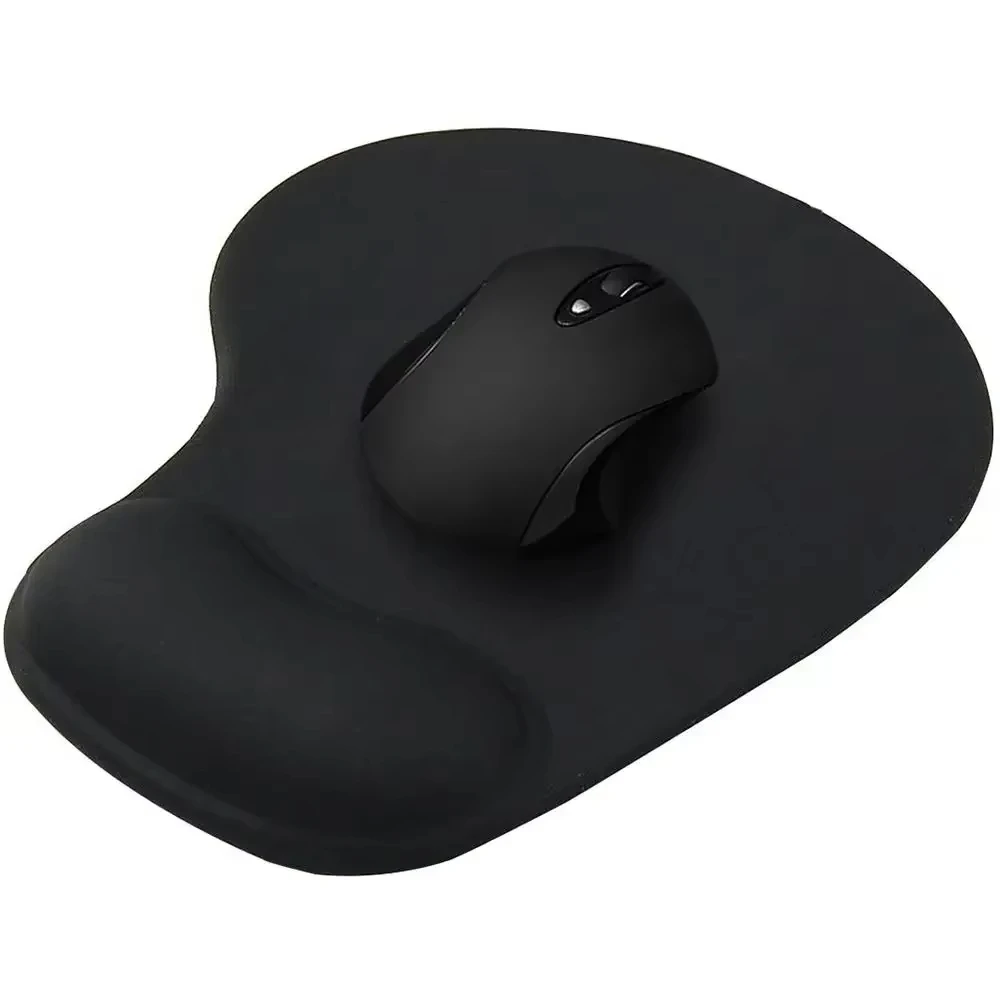 Ergonomisches Mauspad mit Handgelenkauflage, bequeme Handgelenkstütze, rutschfeste Mäusematte, weiches Mauspad für PC, Laptop, Computer Image