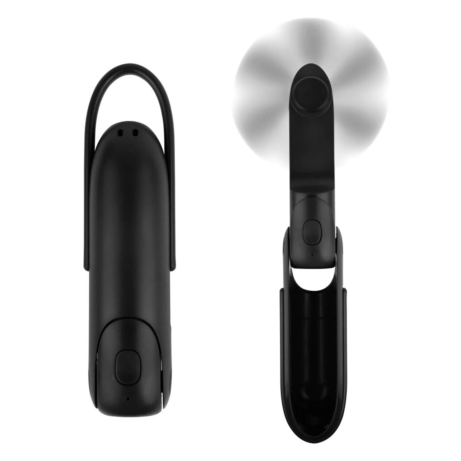 Mini-Handventilator, Handventilator mit 3 Geschwindigkeiten, 3-in-1 tragbarer USB-Ventilator mit Taschenlampen-Powerbank, für Reisen, Zuhause, Frauen, Make-up Image