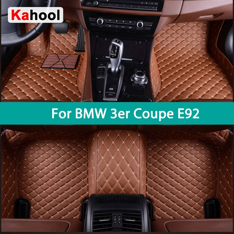KAHOOL Custom Car Fußmatten für BMW 3er Coupe E92 2005–2013 2 Türen Auto Teppiche Fuß Coche Zubehör Image