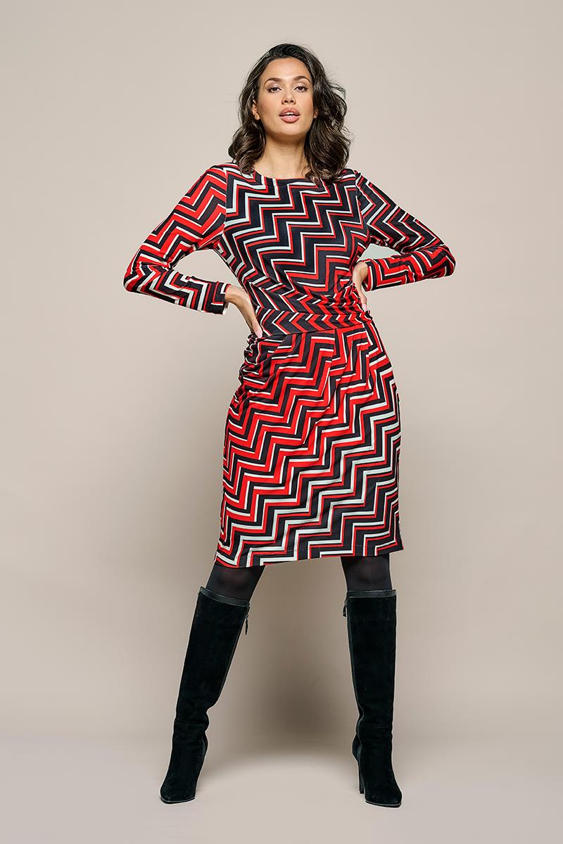 Eloise Print Kleid Rot / Multi