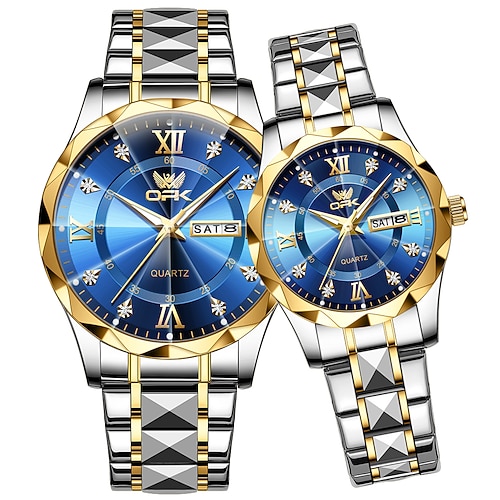 Damen Herren Quarzuhr Armbanduhr Wasserdicht Minimalistisch Lässig Geschäft Edelstahl Beobachten Image