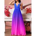 Kentucky Derby Damen Maxidress A Linie Kleid Sommerkleid Figurbetontes Kleid Schulterfreies Kleid Urlaub Cocktail Halbformelle Kleider kleid hochzeitsgast Verlobung Cocktailparty Regular Fit Graphic