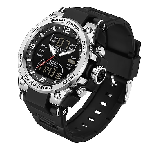 SANDA Herren taktische Militäruhren G-Style Uhr Geschenk für Mann Sportuhr Marken Luxus Analog Stoß wasserdicht 50m Quarz-Armbanduhr Image