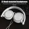 Wired Headphones 3 5mm Bass Stereo Foldable With Microphone Adjustable Headphones Suitable For Pc