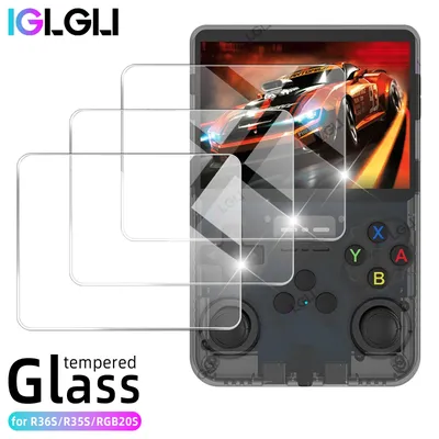 Tempered Glass for R36S Game Console Screen Protector for R36S R35S RGB20S Tempered Glass Protector