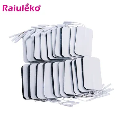 20/50 pcs/9x5cm/2mm Plug Reusable Tens Electrode Pad For Pulse Digital Acupuncture Therapy