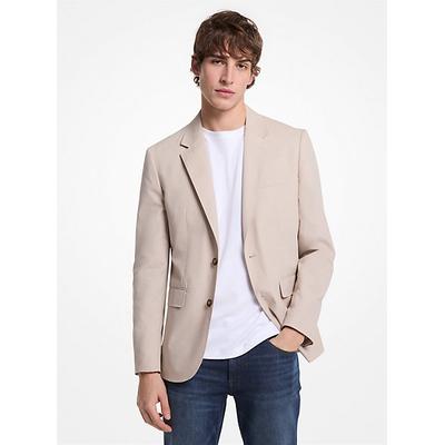 Michael Kors Cotton Poplin Blazer Natural 40R