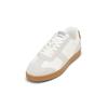 Sneaker MARC O'POLO "aus edlem Rindleder", Herren, Gr. 41, weiß (sanftes weiß), Obermaterial: 100% Leder, unifarben, Schuhe