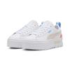 Sneaker PUMA "MAYZE LTH WN'S", Gr. 39, puma weiß, pink fruit, Leder, unifarben, sportlich, Schuhe