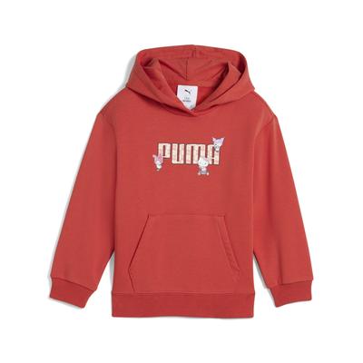 Kapuzenpullover PUMA "PUMA x HELLO KITTY AND FRIENDS Relaxed Hoodie Mädchen", Kinder, Gr. 98, rot fire, Obermaterial: 68% Baumwolle, 32% Polyester; Kapuzenfutter: 100% Baumwolle; Rippe: 4% Elasthan, 96% Baumwolle, relaxed fit, Pullover Image