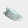 Sneaker ADIDAS SPORTSWEAR "VL COURT 3.0 KIDS", Gr. 38,5, halo mint, cloud weiß, core schwarz, Leder, Synthetik, sportlich, Schuhe, inspiriert vom Design des adidas samba