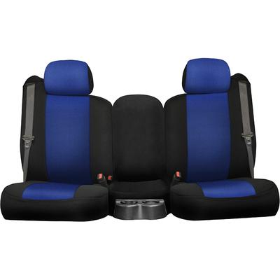 Seat Designs Cover Made of Neosupreme Blue Insert With Black Sides Series, Front Row, K212-26-12ZBB