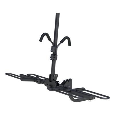 Curt Bike Rack Powdercoated Black Hitch mount Tray-Style Hitch-Mou Series, Lifetime limited warranty with 1-year on finish 18085