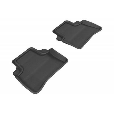 3D Mats USA Floor Made of Rubber Black Molded Liner KAGU All-Weather Custom Fit Series, Second Row, L1MB05721509