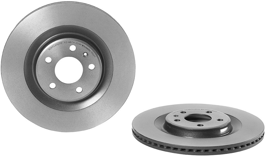 Brembo Brake Disc PRIME Series, Rear, Driver or Passenger Side, 2-year limited warranty 09. B969.11