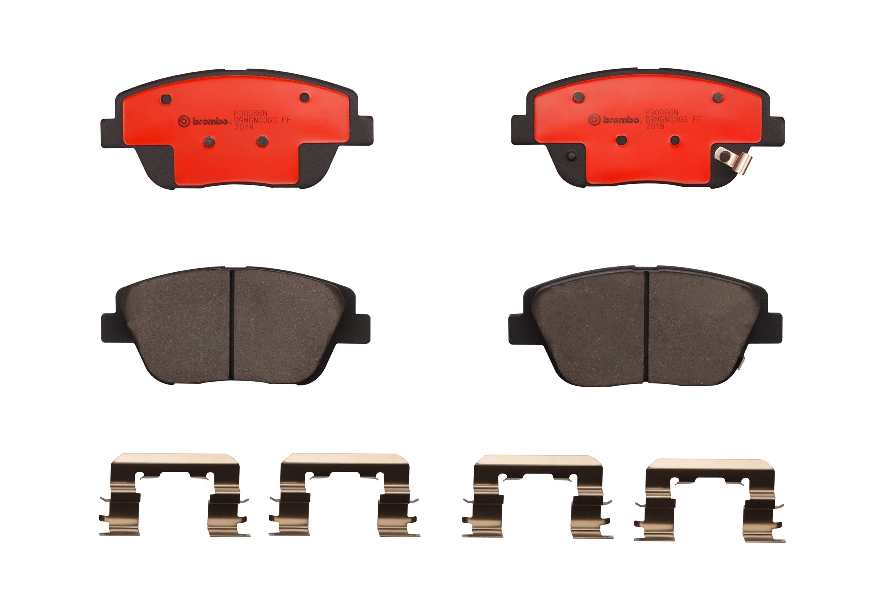 Brembo Brake Pad Set PRIME Series, Front, 2-year limited warranty P30066N