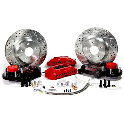 Baer Brakes Big Brake Kit Black Powdercoat Caliper Track4 Series, Front, 1 Year Limited Warranty 4261297B