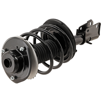 JC Whitney Shock Absorber & Strut Assembly Black Fully Loaded Strut, Front, Passenger Side, 1-year unlimited-mileage warranty JD280502