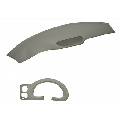 Coverlay Dash Cover ABS Thermoplastic Taupe Gray Molded; Overlay Over Factory Vacu Molded Series, KIT-061224-DC263