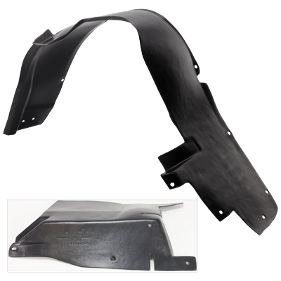Replacement Fender Liner, Front, Driver Side, 1-year unlimited-mileage warranty KIT-072324-C814