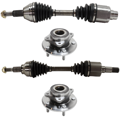 JC Whitney Axle Assembly, Front, Driver & Passenger Side, 1-year unlimited-mileage warranty KIT-072324-C659