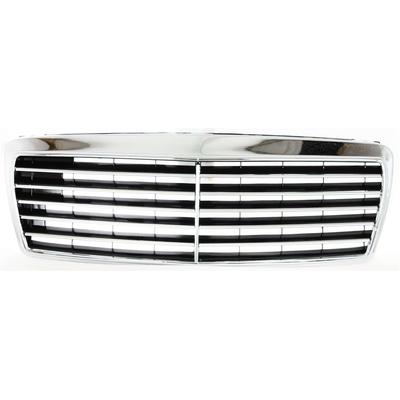 Replacement Grille Assembly Plastic Chrome Shell with Painted Black Insert Grille, 1-year unlimited-mileage warranty M285