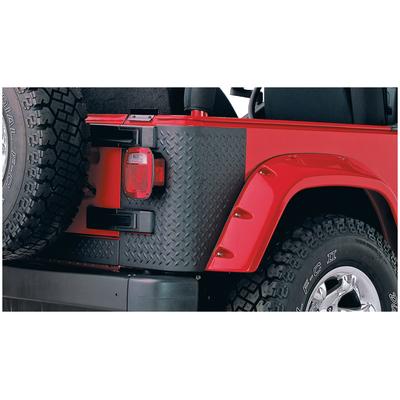 Bushwacker Corner Guards Plastic Textured Black Trail Armor Series, Lifetime limited warranty 14001