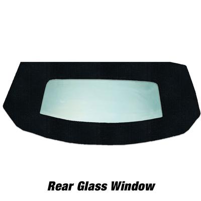 Kee Auto Top Convertible Rear Window Cloth Black, HG0122ZTN14SF