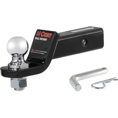 Curt Hitch Ball Mount Steel Powdercoated Black Class III Ready Tow Series, nan, Lifetime limited warranty 45036