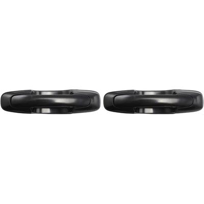 Replacement Exterior Door Handle Smooth Black, Front & Rear, Driver Side, 1-year unlimited-mileage warranty SET-S462102-2