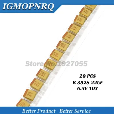 20pcs B-3528-16V-22UF-226C b typ 3528 22uf 16v 226c smd tantal kondensator Image