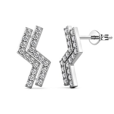 Brontide Ohrringe - Silber und Kristall Image
