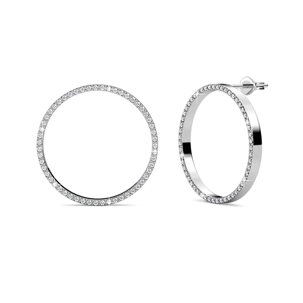 Olina Ohrringe - Silber und Kristall