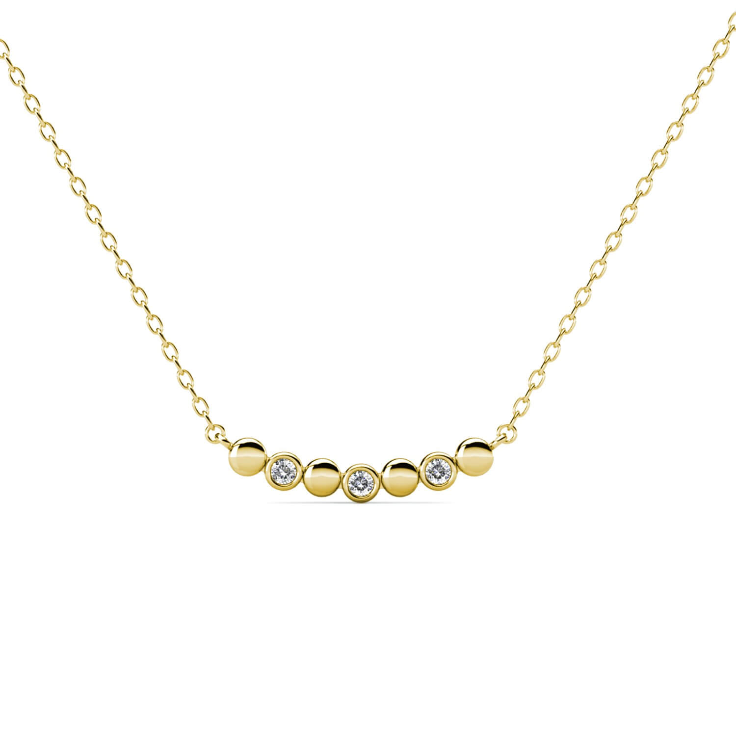 Evelyne Anhänger - Gold und Kristall Image