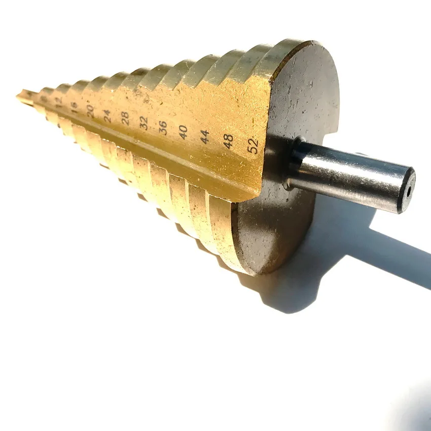 Kostenverkauf von 1 STÜCK HSS4241Made 4-52/6-50/6-55/6-60/6-65mm Stufenbohrer Kernbohrer Kegellochschneider für die Öffnung von Stahllöchern Image