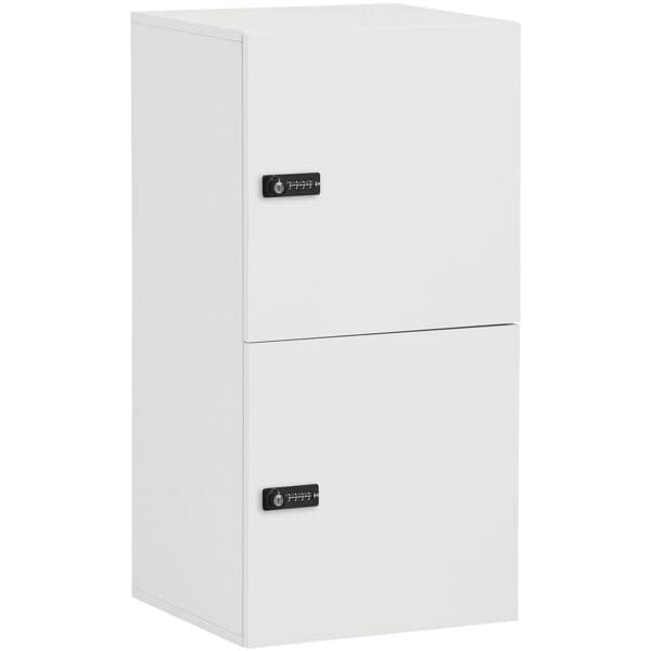 Möbelpartner Spind »Locked« 2x1 mit Zahlenschloss mattweiß, 45.4x92.6x40.7 cm Image