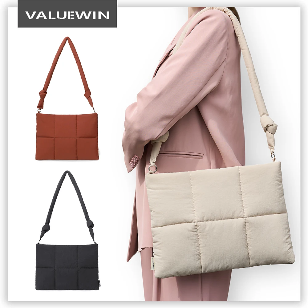14 16 pouces ordinateur portable sac à bandoulière pour fille mignon étui pour ordinateur portable pour Macbook Pro/Air, Lenovo léger matelassé sac pour ordinateur portable