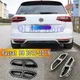 Per VW Passat B8 Variant 2015 2019 Rline modifica scarico posteriore quattro fori cromato diffusore di scarico telaio Kit corpo nero opaco