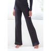 Homewearhose FRENCH CONNECTION, Damen, Gr. 32/34, N-Gr, schwarz, Rippstrick, Obermaterial: 50% Viskose (LENZING ECOVERO), 28% Polyester, 22% Polyamid, unifarben, modisch, bequem lang, Hosen, mit elastischem Bündchen, Loungewear