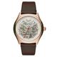 Emporio Armani AR60005 Automatic Silver Dial Mens Watch - Brown - One Size | Emporio Armani Sale | Discount Designer Brands