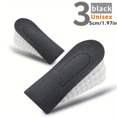 TEMU 1 Unisex Height Insoles, Tpu Cushions , Detachable Half