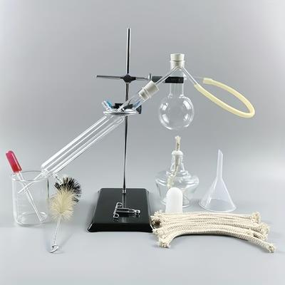 TEMU Small Distillation Device Set, , Small Essential Oil , Home Chemical Experiment Equipment